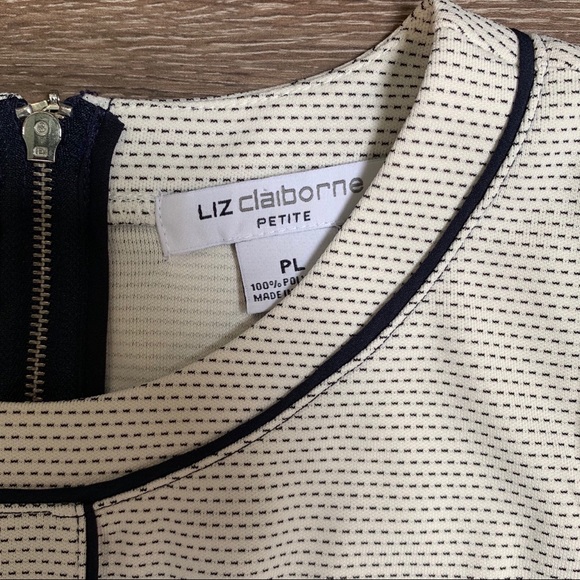 Liz Claiborne black and cream tank Size PL - Picture 2 of 3